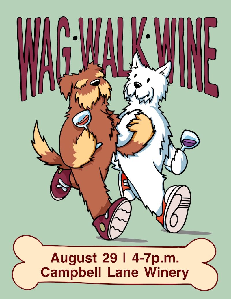 2nd Annual Wag Walk & Wine Flyer